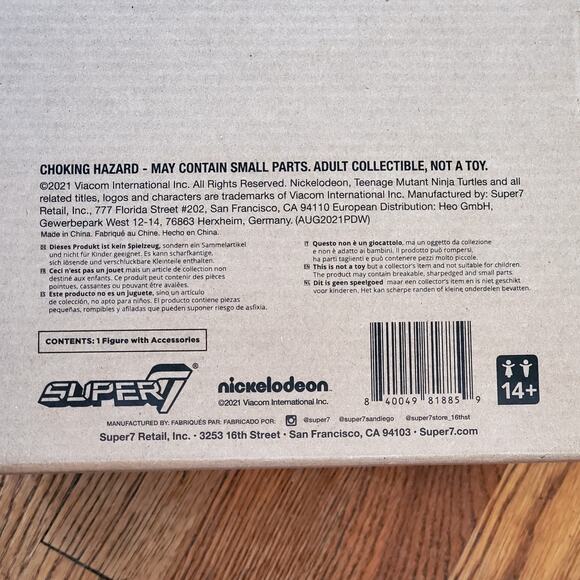 Super7 Teenage Mutant Ninja Turtles 18cm Sewer Surfer Mike Action Figure 2021 - Picture 5 of 9